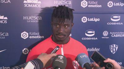 Samuel Obeng, durante su comparecencia de este domingo.