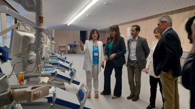 Sira Repollés ha asistido este martes al acto de inauguración de la nueva Unidad de Hemodiálisis del Hospital San Juan de Dios de Zaragoza. / Gobierno de Aragón