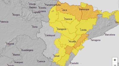 Mapa del avisos por viento para el domingo. | Aemet