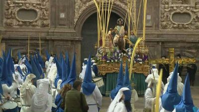 La Cofradía de la Entrada de Jesús a Jerusalén en San Cayetano.