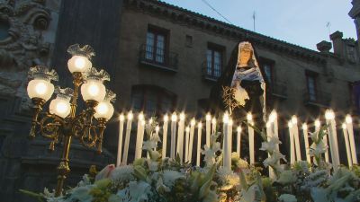 El Santo Entierro reunirá en Zaragoza a todas las cofradías en la mayor concentración de bombos de España.
