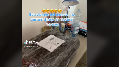 Una joven estudiante de Erasmus se ha hecho viral con un vídeo de TikTok en el que explica cómo enviar paquetes a través de Vinted. / TikTok