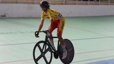 Caraballo durante una prueba.