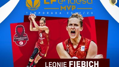 Leo Fiebich es la MVP de la Liga Femenina Endesa 2022-2023.