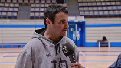 Carlos Cantero tras el choque ante el Leganés
