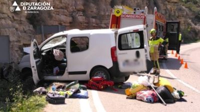 Imagen del vehículo accidentado. | DPZ