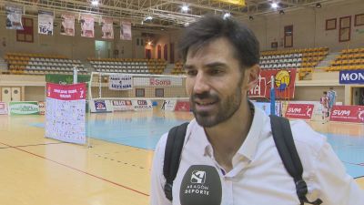 Maxi Torcello tras el partido. Foto: CV Teruel