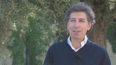 Rogelio Alonso en una entrevista en Zaragoza.