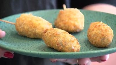 Zaragoza celebra su concurso anual de croquetas