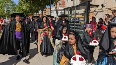 Cortejo nupcial en el Día de la Faldeta de Fraga.