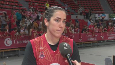La jugadora del Casademont Zaragoza femenino ha estado en Aragón Deporte.