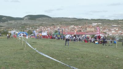 Llegada a meta del Trofeo Aragón de Orientación.