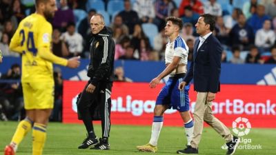 Giuliano Simeone tuvo que retirarse lesionado este domingo en el duelo ante Las Palmas.