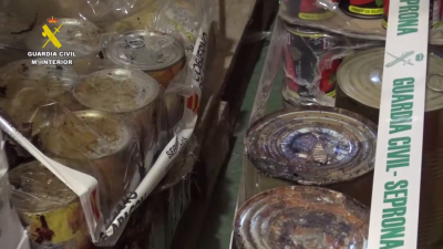 Los alimentos se encontraban en pésimas condiciones de conservación. / Guardia Civil