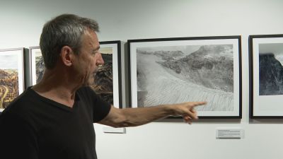 Fernando Moleres en la exposición 'Antropoceno'.