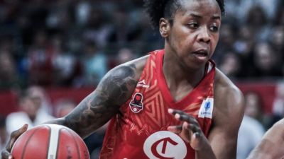 Imani Tate, en un partido de la presente temporada.
