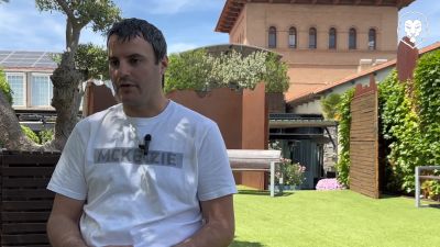 Carlos Cantero durante la entrevista.