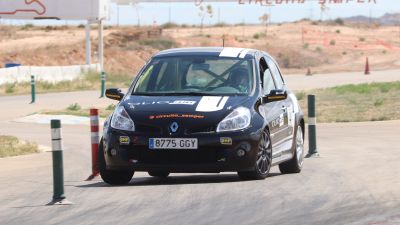 David Tesán, durante su participación en el VII Slalom Circuito de Samper.