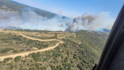 Imagen del incendio. / Infoar