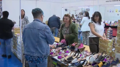 La localidad zaragozana alberga la séptima feria dedicada al sector del calzado, con 40 expositores.