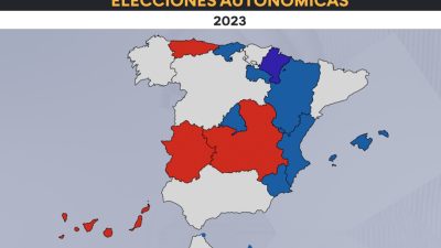 Resultados elecciones autonómicas 2023 en España.