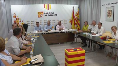 Ejecutiva del Partido Aragonés celebrada este martes.