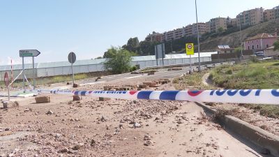Afecciones por la lluvia en Teruel.