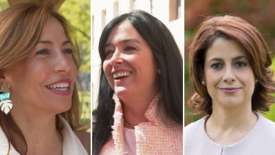 Las tres candidatas populares a las alcaldías de Zaragoza, Huesca y Teruel.