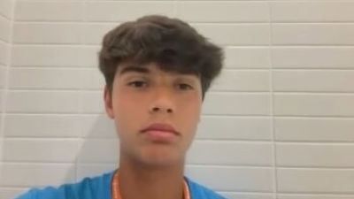 Alejo Sánchez durante la entrevista en Aragón Deporte.