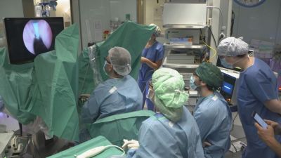 Quirófano en el hospital Miguel Servet.
