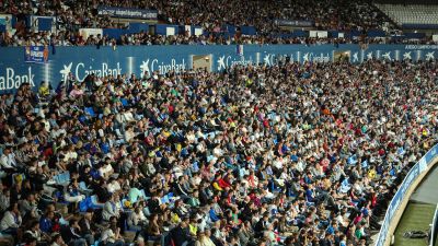 El estadio de La Romareda durante un encuentro.