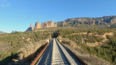 Vista de la ruta desde el Canfranero.