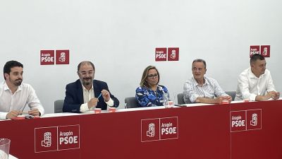 Reunión de la Comisión Ejecutiva del PSOE Aragón este jueves. / Europa Press