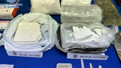 La droga incautada por la Policía Nacional. / Policía Nacional.