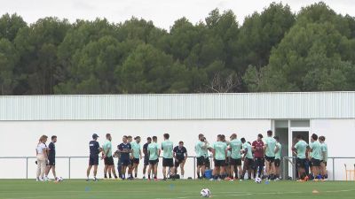 La SD Huesca ha realizado este jueves su primera sesión de la pretemporada.