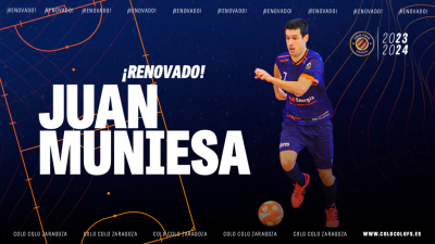 Juan Muniesa renueva con el Full Energía Zaragoza.
