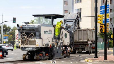 Obras de asfaltado en Zaragoza. / Ayuntamiento de Zaragoza.
