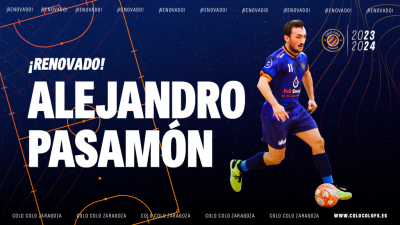 Alejandro Pasamón renueva con el Full Energía Zaragoza.