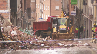 Se cumple un mes desde el derrumbe de un bloque de viviendas en Teruel.