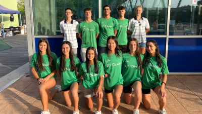 Equipo de nadadores de El Olivar que participaron en el Nacional infantil.