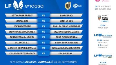 Así será la primera jornada de la Liga Femenina Endesa.