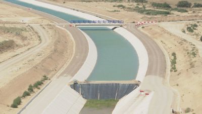 El embalse de Almudévar podrá almacenar 170 hectómetros cúbicos de agua.