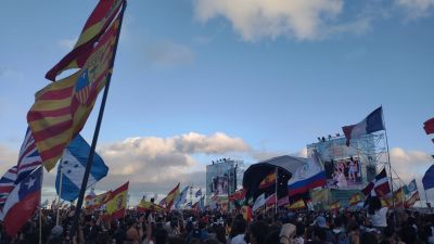 La delegación de Zaragoza es la más multitudinaria de Aragón, con 488 participantes. / Raquel Lucea