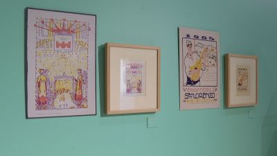 El Museo de Huesca expone carteles y programas de San Lorenzo de Ramón Acín.