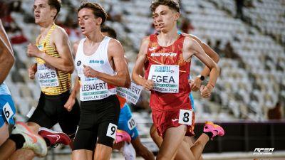 Rubén Egea durante la final del 1.500 metros.