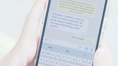 Mensaje utilizado en la estafa del 'hijo en apuros'