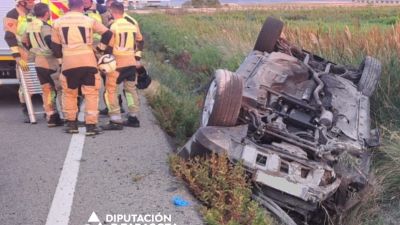 Accidente en Magallón. / Diputación de Zaragoza