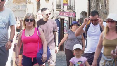 En Torla, a los pies del Parque Nacional de Ordesa y Monte Perdido, este miércoles se alcanzaron los 37,5 ºC de temperatura.