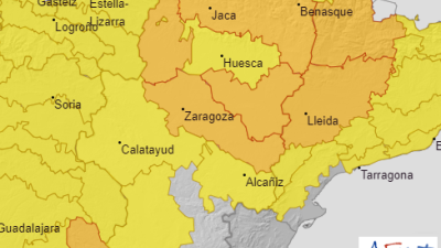 Mapa de avisos por altas temperaturas para este domingo. | Aemet