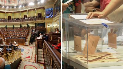 El hemiciclo del Congreso, durante la sesión constitutiva de las Cortes Generales de la XV Legislatura y jornada de votación el pasado 23 de julio. / EFE/ Juan Carlos Hidalgo